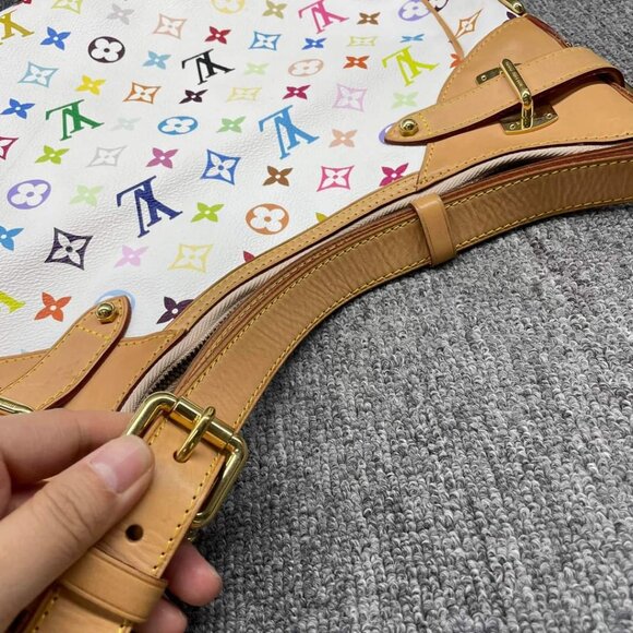 100% Authentic Louis Vuitton Greta Multicolor Hobo Shoulder Bag - Picture 11 of 14